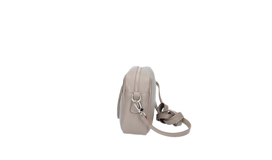 Umhängetasche in Taupe|Beige aus Leder - leder-accessoires.com