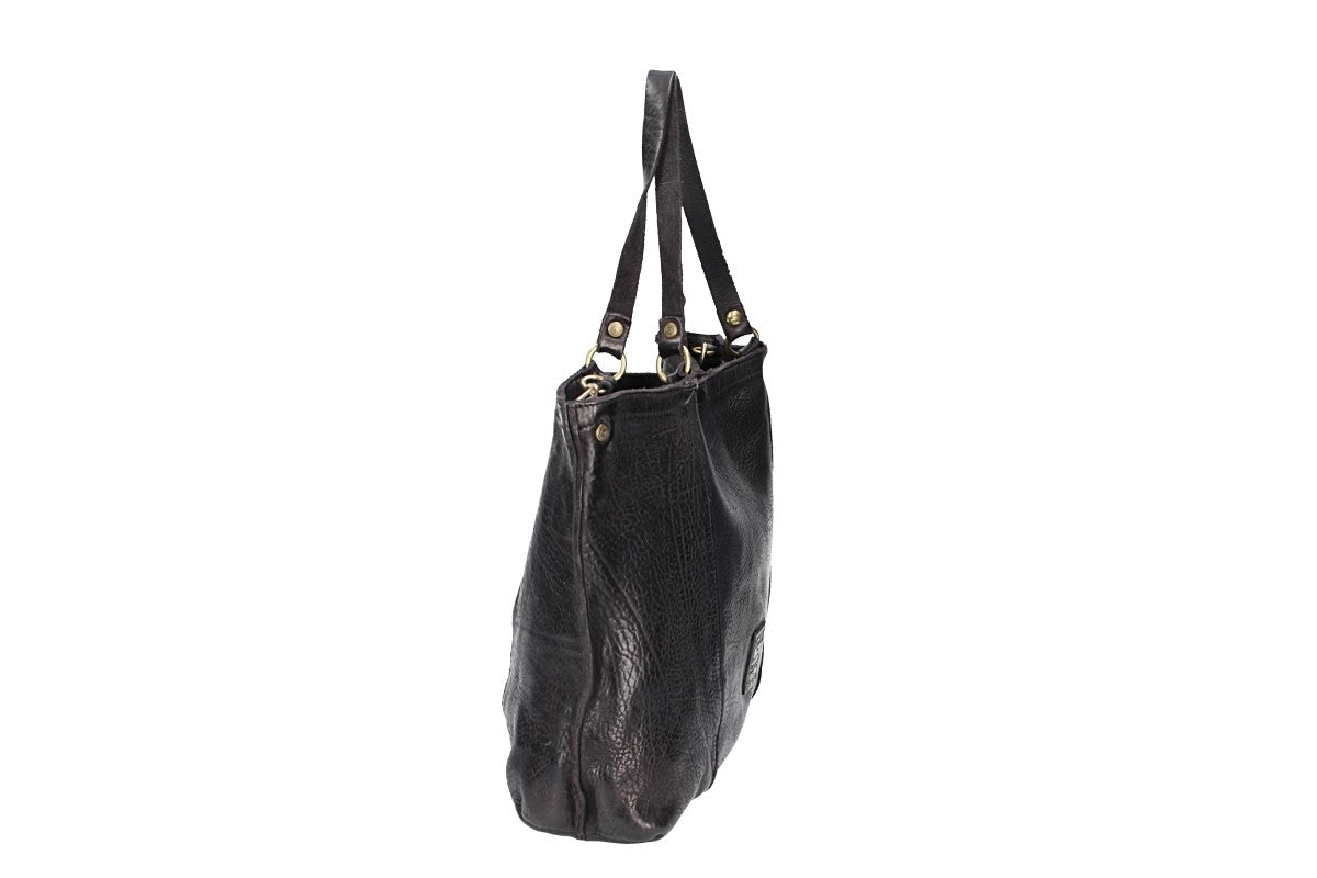 Shopper in Schwarz aus Leder - leder-accessoires.com