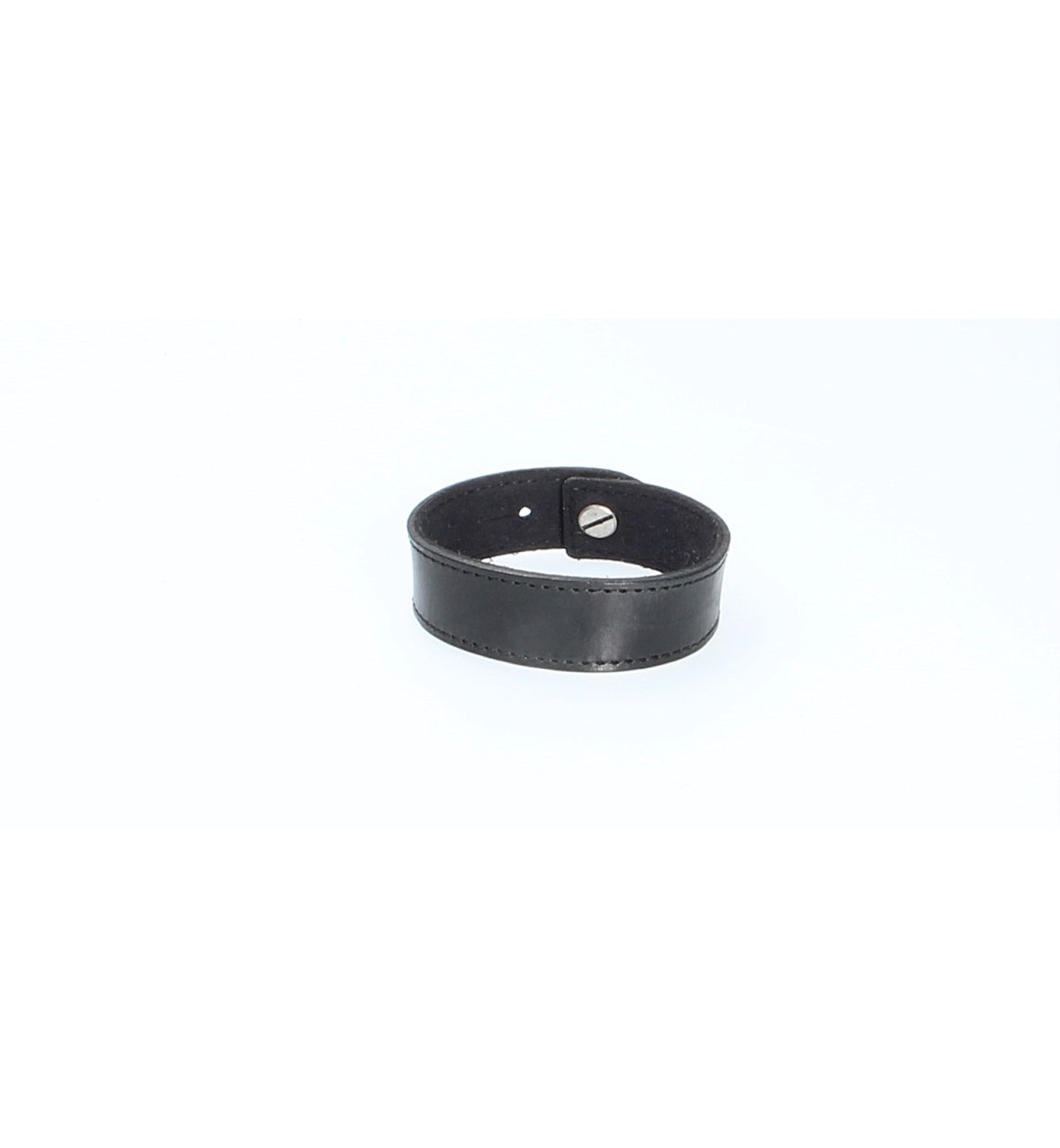 Armband Schwarz mit Naht aus Leder - leder-accessoires.com