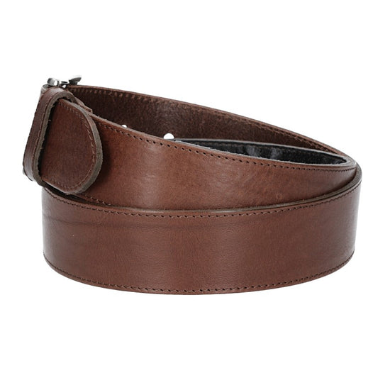 Safegürtel 40mm in Braun mit Reißverschluss und Dornschließe - leder-accessoires.com