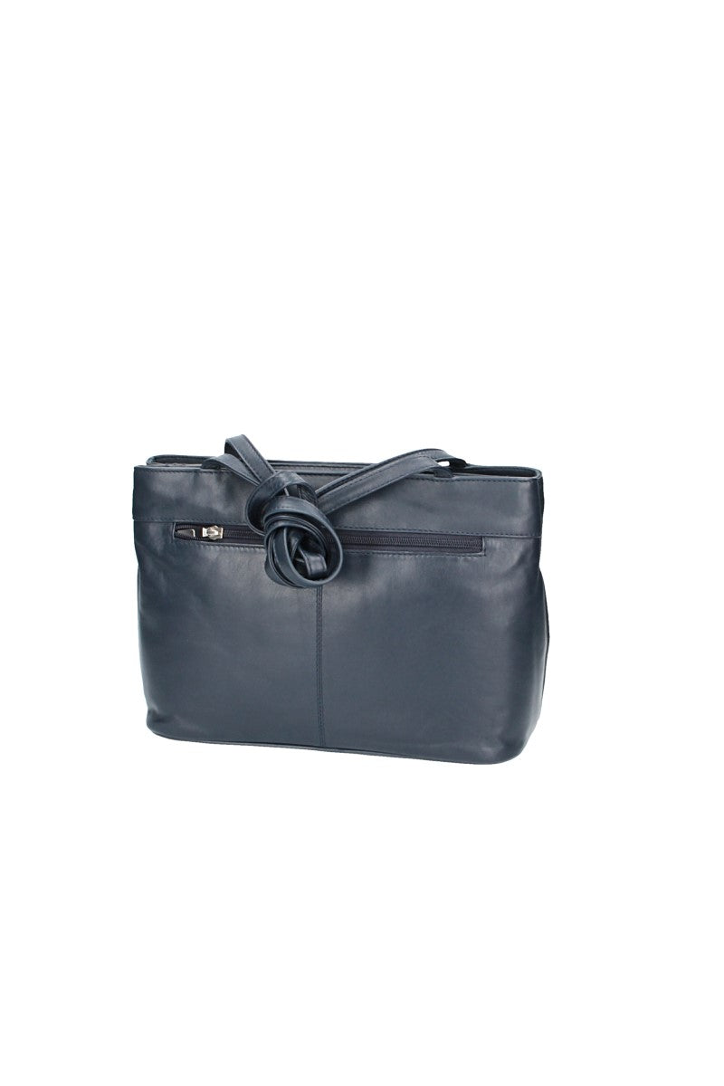 Shopper in Blau|Marine aus Leder - leder-accessoires.com