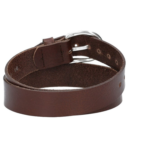 Ledergürtel Kids 25mm in Braun mit Schließe in Silber - leder-accessoires.com
