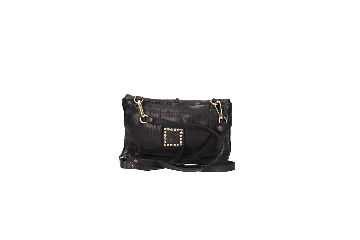 Umhängetasche klein aus Leder in Schwarz - leder-accessoires.com