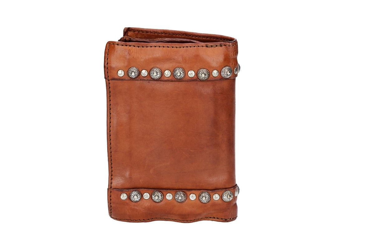 Geldbörse Loira aus Leder in Cognac - leder-accessoires.com