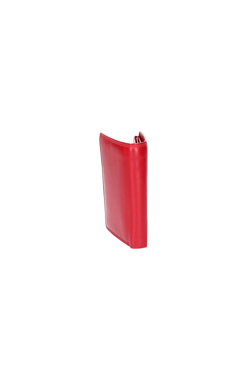 Geldbörse Hochformat in Rot aus Leder - leder-accessoires.com