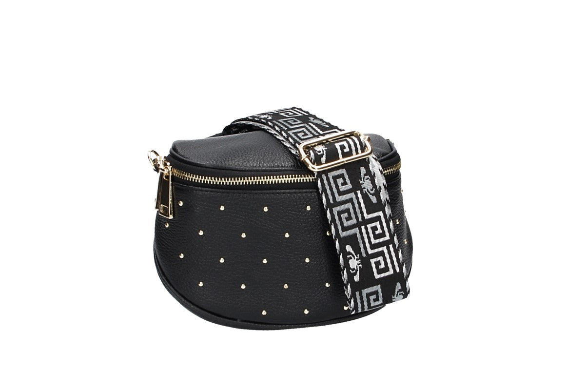 Gürteltasche Alena aus Leder in Schwarz - leder-accessoires.com