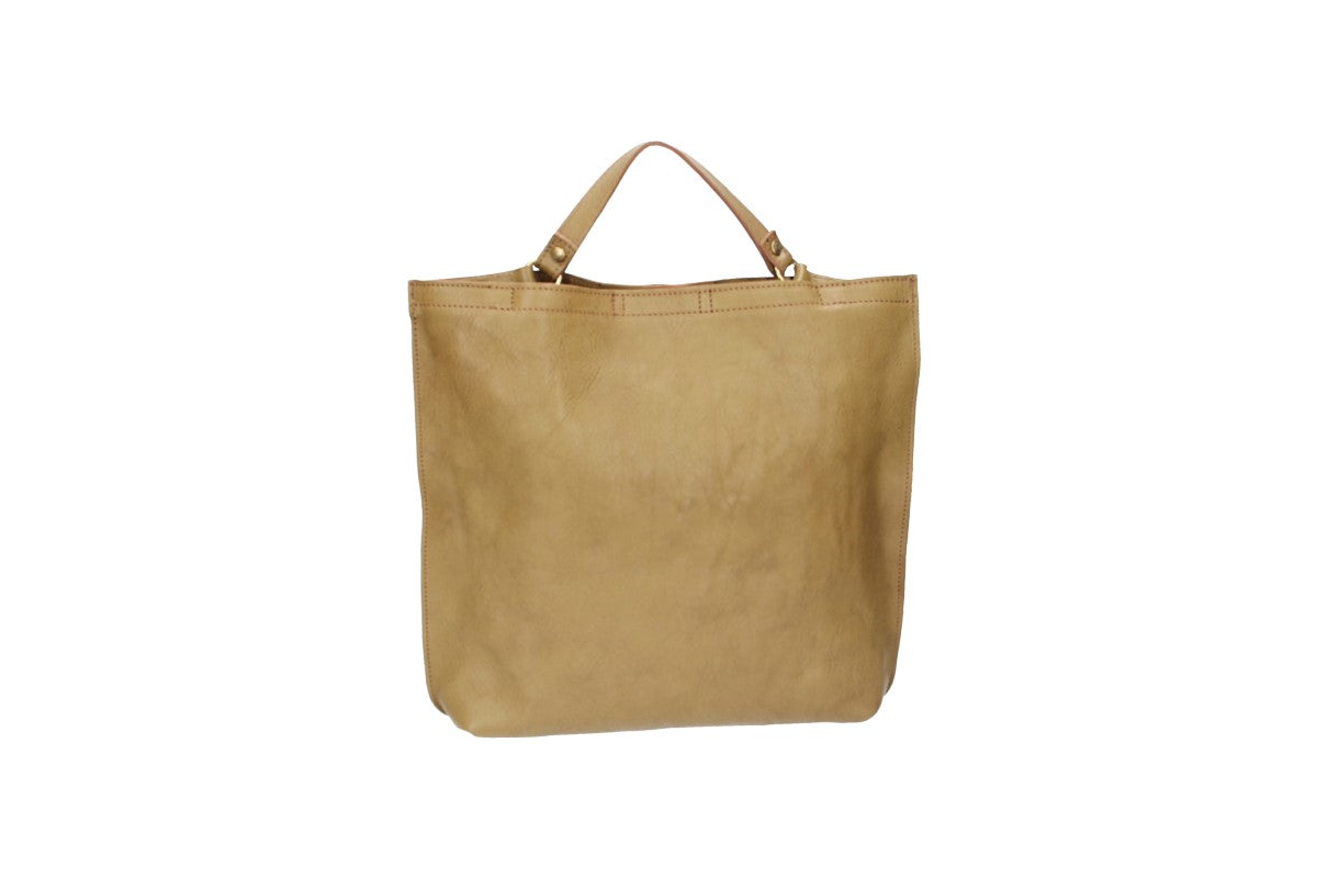 Kurzgrifftasche in Oliv|Grün aus Leder - leder-accessoires.com