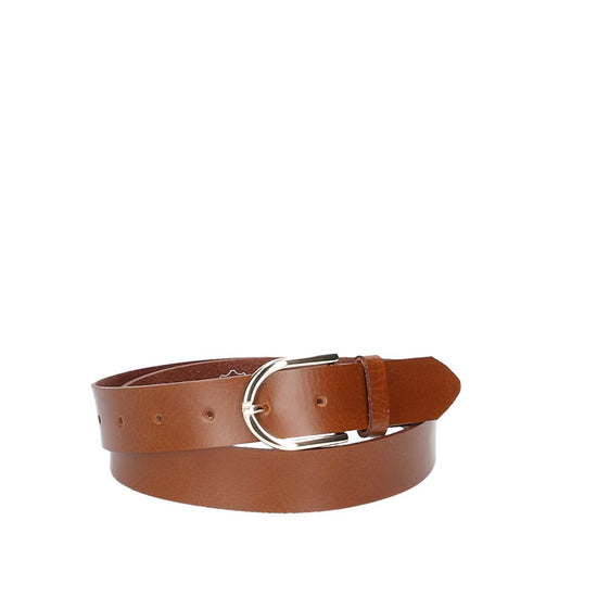 Ledergürtel 30mm in Cognac mit Dornschließe in Light Gold - leder-accessoires.com